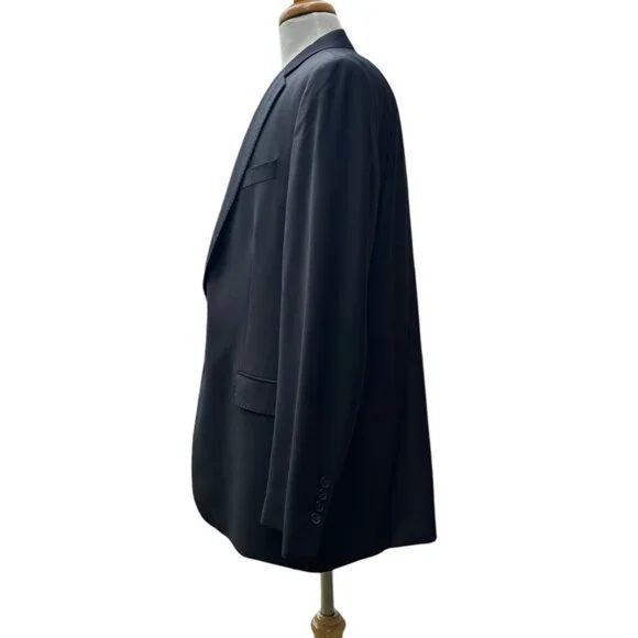 Brooks Brothers Men's Wool Blend Explorer Madison Fit Blazer Size 44L Black